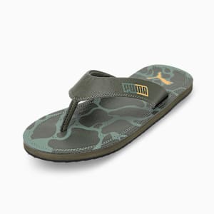 Fercat Men's Flip-Flops, Eucalyptus-Green Moss-Amber, extralarge-IND
