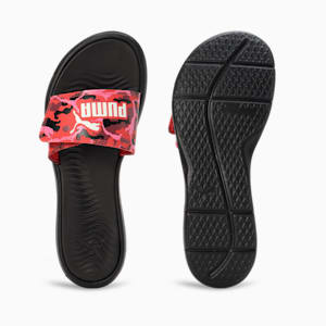 Ceres Women's Slides, PUMA Black-Dark Jasper-Astro Red, extralarge-IND