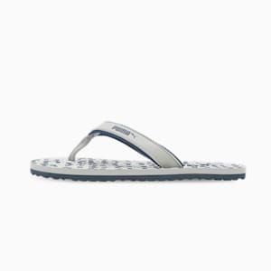 PUMA Everush Women's Flip-Flops, Inky Blue-Ash Gray-PUMA White, extralarge-IND