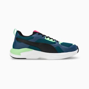 PUMA X-Ray Fluido Men's Sneakers, PUMA Black-Dark Denim-Fizzy Lime, extralarge-IND