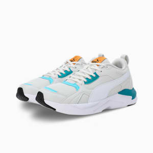 PUMA X-Ray Fluido Men's Sneakers, PUMA White-Sedate Gray-Green Lagoon, extralarge-IND