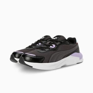PUMA X-Ray Slimmic Metallic Women's Sneakers, PUMA Black-Dark Coal-Vivid Violet, extralarge-IND
