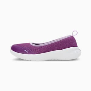 PUMA Sienna Softride Youth Slip-On Shoes, Purple Pop-Vivid Violet-PUMA White, extralarge-IND