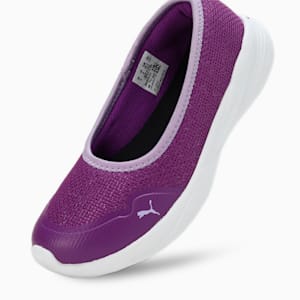 PUMA Sienna Softride Youth Slip-On Shoes, Purple Pop-Vivid Violet-PUMA White, extralarge-IND