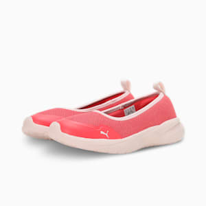 PUMA Sienna Softride Youth Slip-On Shoes, Electric Blush-Frosty Pink, extralarge-IND