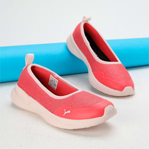 PUMA Sienna Softride Youth Slip-On Shoes, Electric Blush-Frosty Pink, extralarge-IND