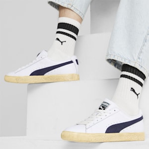 Clyde Vintage Unisex Sneakers, PUMA White-PUMA Navy, extralarge-IND