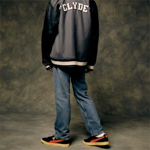 Clyde Vintage Unisex Sneakers, PUMA Black-Rickie Orange, extralarge-IND