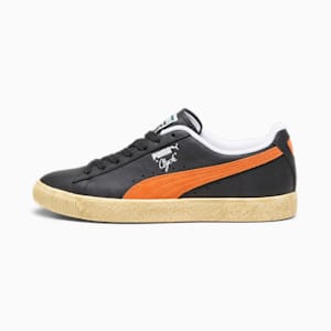 Zapatos deportivos Clyde Vintage, PUMA Black-Rickie Orange, extragrande