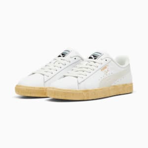 Tenis Clyde Vintage, PUMA White-Light Straw-Warm White, extralarge