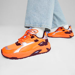 RS-Trck Metallic Sneakers, Rickie Orange-PUMA Silver, extralarge
