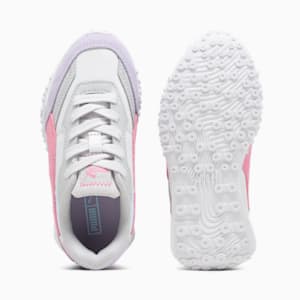 Tenis deportivos para niños Blktop Rider BTS, Feather Gray-Strawberry Burst, extralarge
