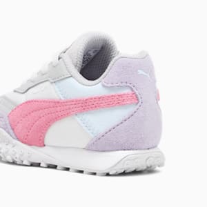 Zapatos deportivos Blacktop Rider BTS de bebé, Feather Gray-Strawberry Burst, extragrande