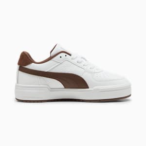 Tenis CA Pro para mujer, PUMA White-Espresso Brown, extralarge