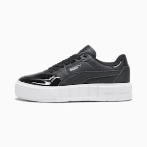 ウィメンズ プーマ CALI コート パテント スニーカー, PUMA Black-PUMA White, extralarge-JPN