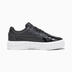 ウィメンズ プーマ CALI コート パテント スニーカー, PUMA Black-PUMA White, extralarge-JPN