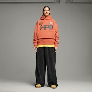 ユニセックス PUMA x PERKS AND MINI スウェード ヴィンテージ スニーカー, PUMA Black-Fresh Pear, extralarge-JPN