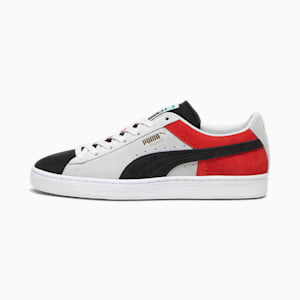 Tenis deportivos Suede Iconix 23 para hombre, Cool Light Gray-For All Time Red, extralarge