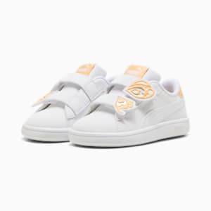 PUMA Smash 3.0 Butterfly Toddlers' Sneakers, PUMA White-Almost Apricot, extralarge