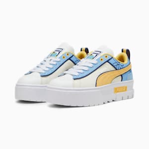 PUMA x THE SMURFS Mayze Women's Sneakers, Warm White-Flaxen, extralarge-IND