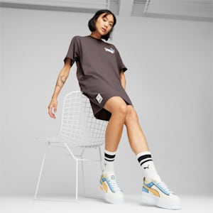 PUMA x THE SMURFS Mayze Women's Sneakers, Warm White-Flaxen, extralarge-IND