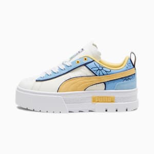 ウィメンズ PUMA x スマーフ メイズ スニーカー, Warm White-Flaxen, extralarge-JPN