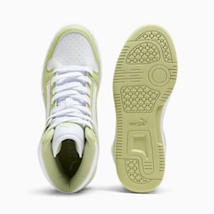 Tenis para mujer PUMA Rebound LayUp SL, PUMA White-Pistachio Green-Calming Green, extralarge