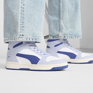 Tenis para mujer PUMA Rebound LayUp SL, PUMA White-Blue Crystal-Cool Weather, extralarge