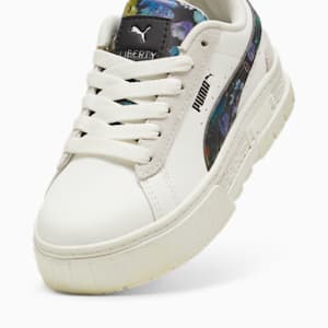 PUMA x LIBERTY Mayze Kids' Sneakers, Warm White-PUMA Black, extralarge-GBR