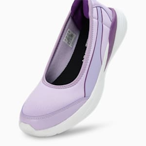 Flaira Softride Sporty Women's Slip-On Shoes, Vivid Violet-Purple Pop-PUMA White, extralarge-IND