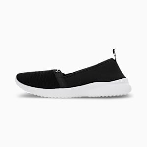 Adelina Women's Ballerina Shoes, PUMA Black-PUMA Silver, extralarge-IND