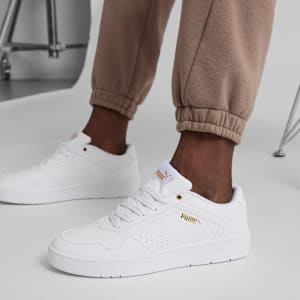 Sneakers Court Classic, homme, PUMA White-PUMA Gold, extralarge