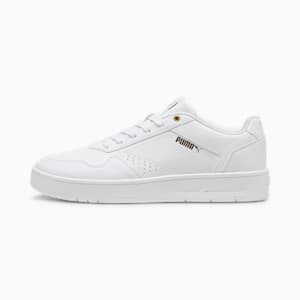 Court Classic Men's Sneakers, Puma Form crop t-shirt in white, extralarge