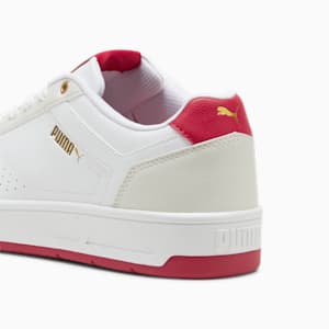 Court Classic Sneakers, PUMA White-Vapor Gray-Club Red, extralarge