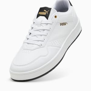 ユニセックス コート クラシック スニーカー, PUMA White-PUMA Black-PUMA Gold, extralarge-JPN