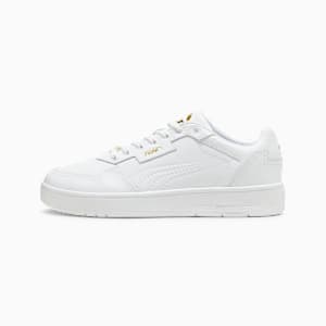 Court Classic Lux Unisex, PUMA White-PUMA Gold, extralarge