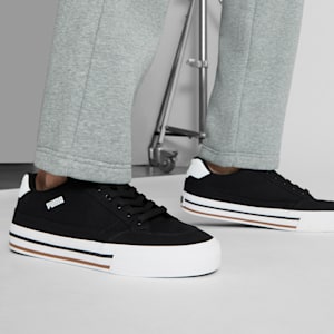Court Classic Vulc Men's Sneakers, PUMA Black-PUMA White, extralarge