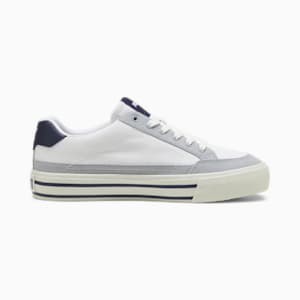 Court Classic Vulc Unisex Sneakers, PUMA White-PUMA Navy-Cool Mid Gray, extralarge