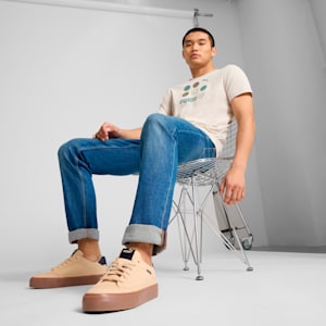 Court Classic Vulc Men's Sneakers, Light Sand-New Navy-Gum, extralarge