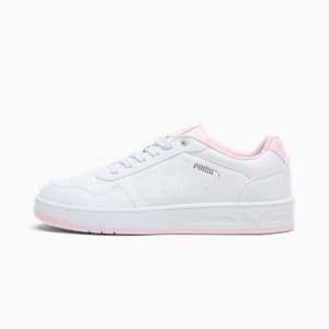 Tenis para mujer Court Classy, PUMA White-Whisp Of Pink-Puma Silver, extralarge