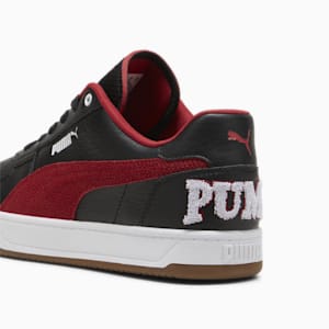 PUMA Caven 2.0 Retro Club Unisex Sneakers, PUMA Black-Club Red-PUMA White, extralarge-IND