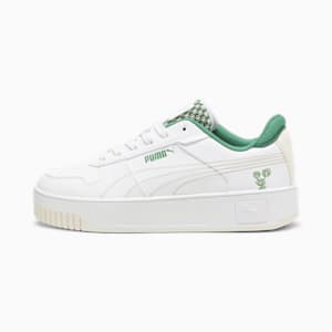 ウィメンズ キャリーナ ストリート ブロッサム スニーカー, PUMA White-Sugared Almond-Archive Green, extralarge-JPN