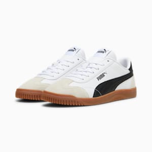 Sneakers PUMA Club 5v5 Suede, homme, PUMA White-PUMA Black-Vapor Gray, extralarge