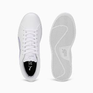 Smashic Women's Soft Suede Sneakers, PUMA White-Spring Lavender-Matte Silver, extralarge-IND
