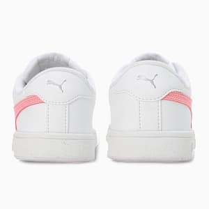 Smashic Women's Soft Suede Sneakers, PUMA White-Peony-Matte Silver, extralarge-IND