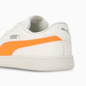 Smashic Women's Soft Suede Sneakers, Warm White-Clementine-Smokey Gray, extralarge-IND