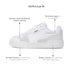 CA Pro Lux III Unisex Sneakers, PUMA White-Vapor Gray, extralarge-IND