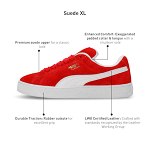 Suede XL Sneakers, For All Time Red-PUMA White, extralarge-IND