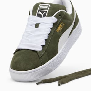 Suede XL Men's Sneakers, Dark Olive-PUMA White, extralarge