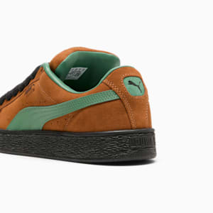 Puma mens suede classic trainers forest night/gold clearance